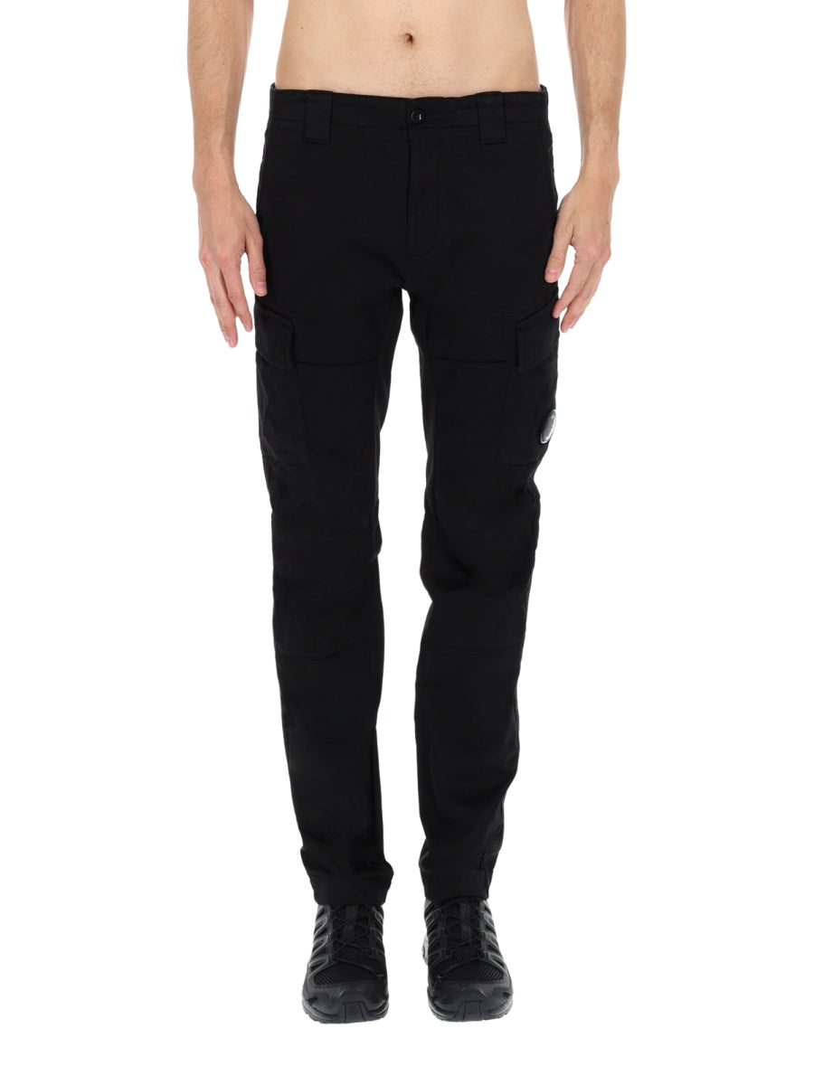 C.P. Company Men Pantalone Cargo Con Patch Logo C.P. COMPANY