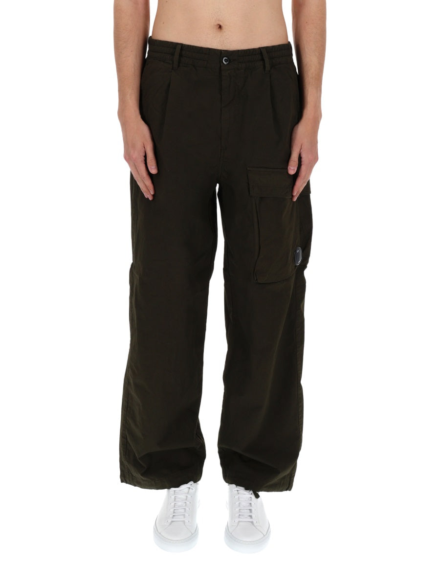 C.P. Company Men Pantalone Cargo Con Patch Logo C.P. COMPANY