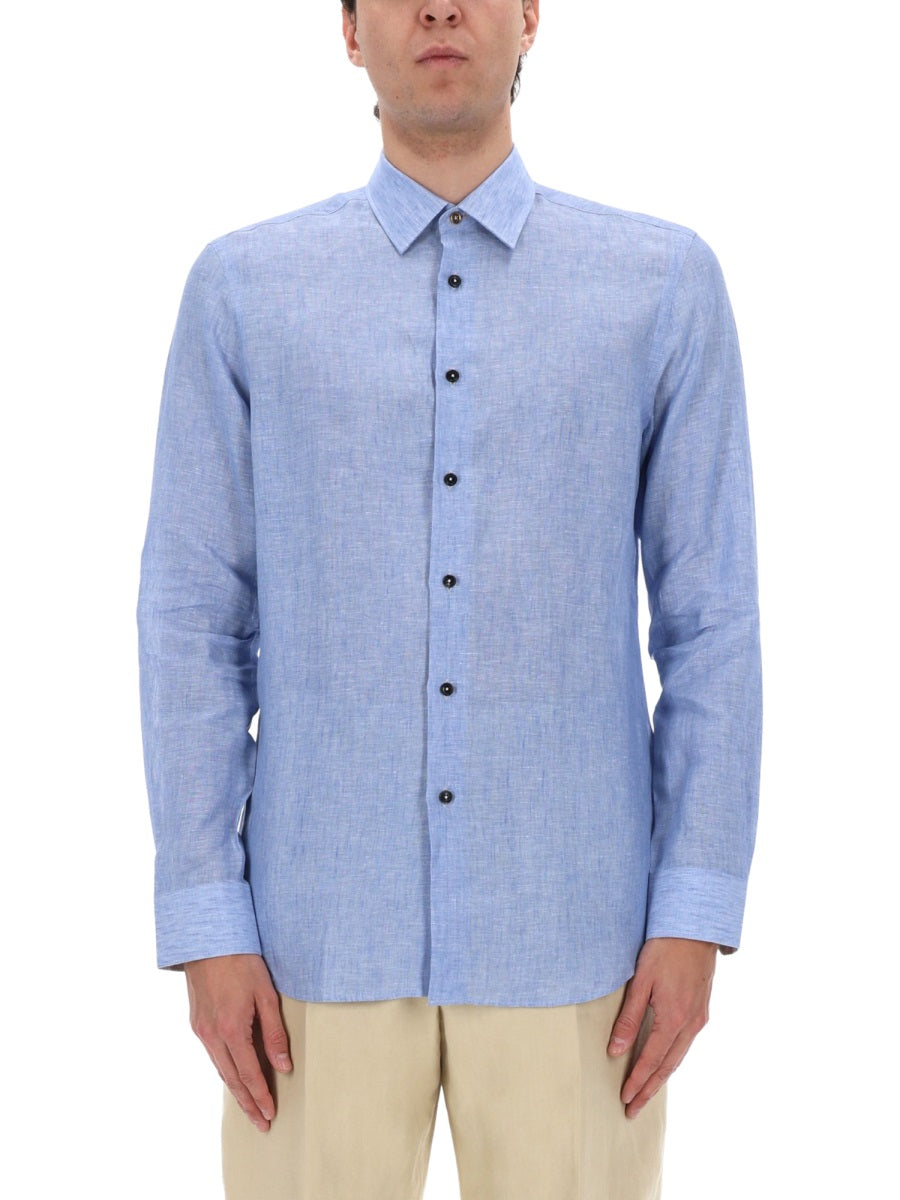Paul Smith Men Camicia In Lino PAUL SMITH