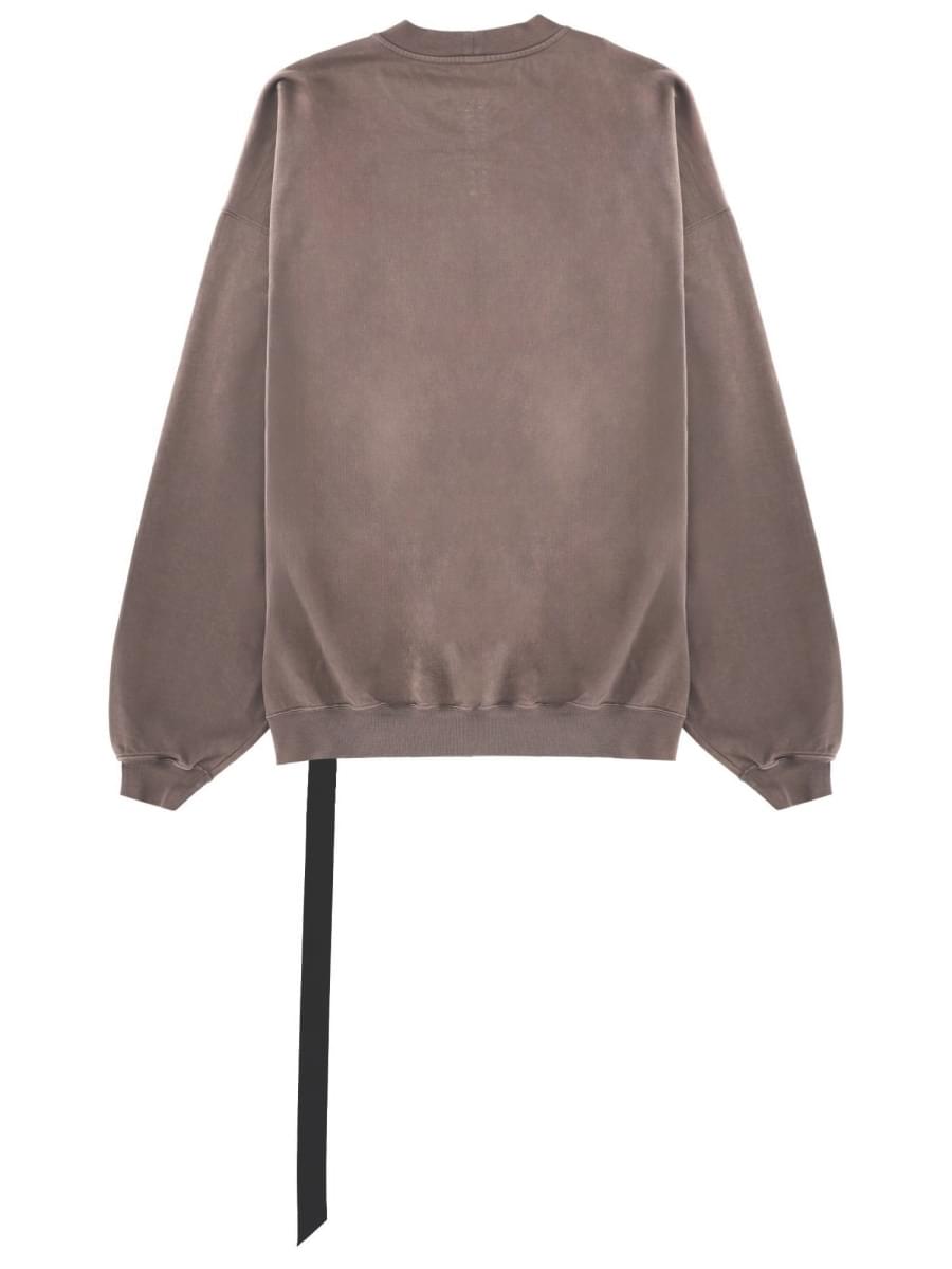 Rick Owens Drkshdw Men Felpa "Hun Crewneck" In Cotone RICK OWENS