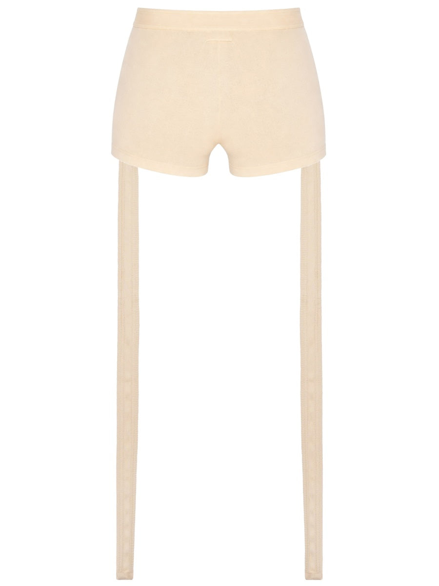 Jean Paul Gaultier Women Shorts With Logo Patch JEAN PAUL GAULTIER
