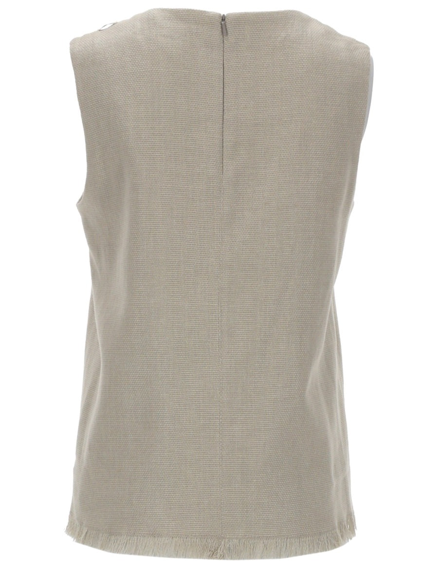S Max Mara Women Top "Anika" In Lino S MAX MARA