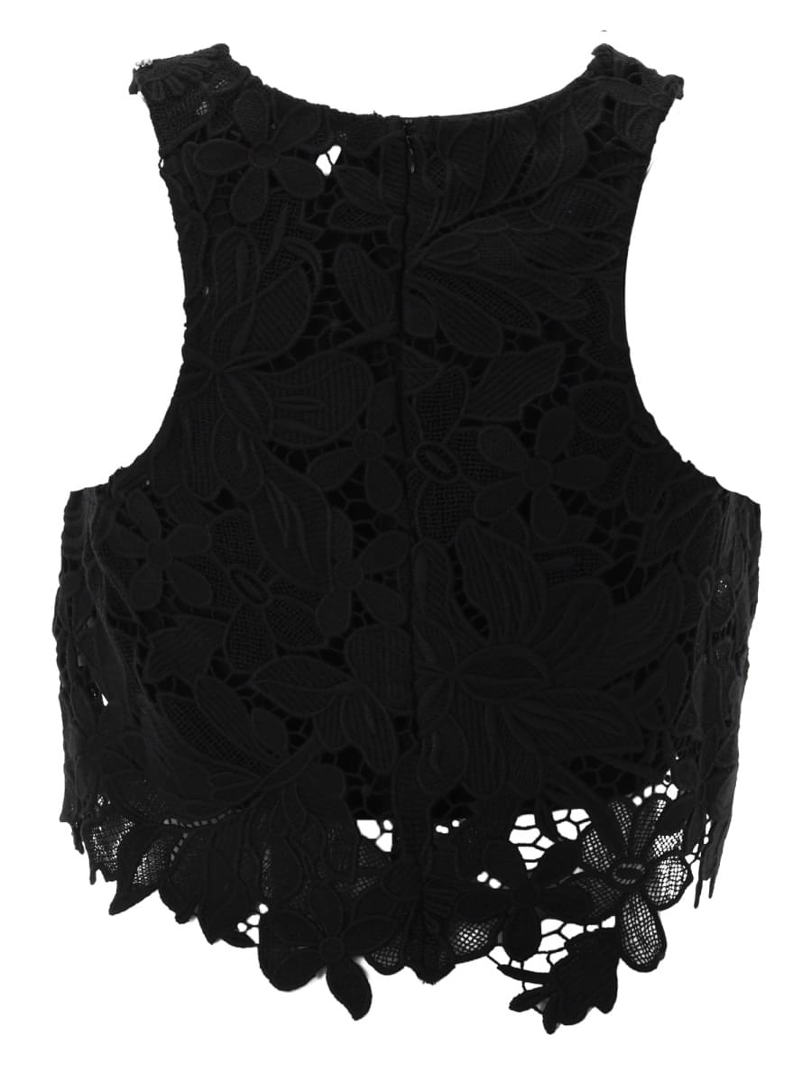 Sportmax Women Top "Vasto" In Macramè SPORTMAX