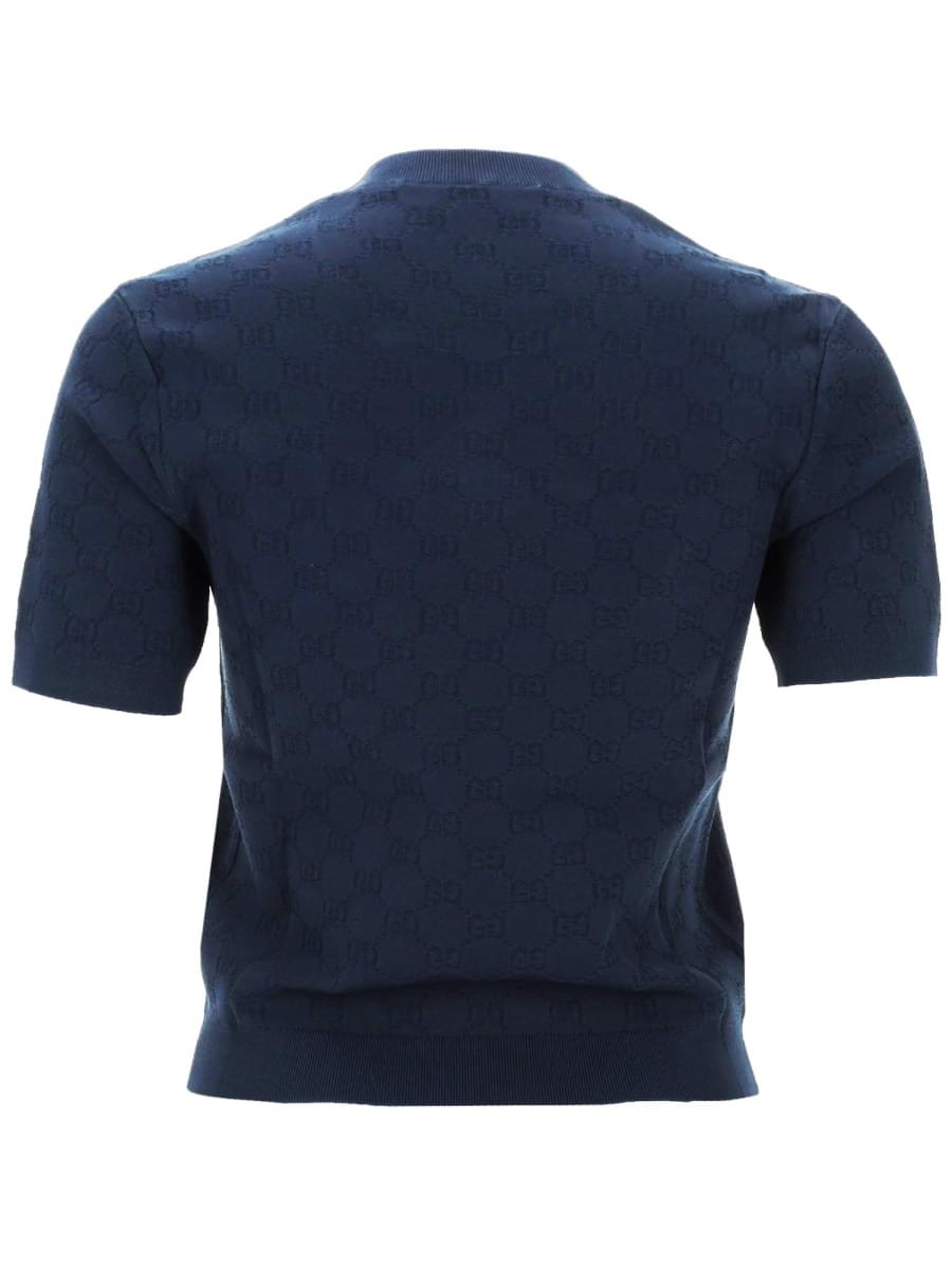 Gucci Women Top In Viscosa Jacquard Gg GUCCI