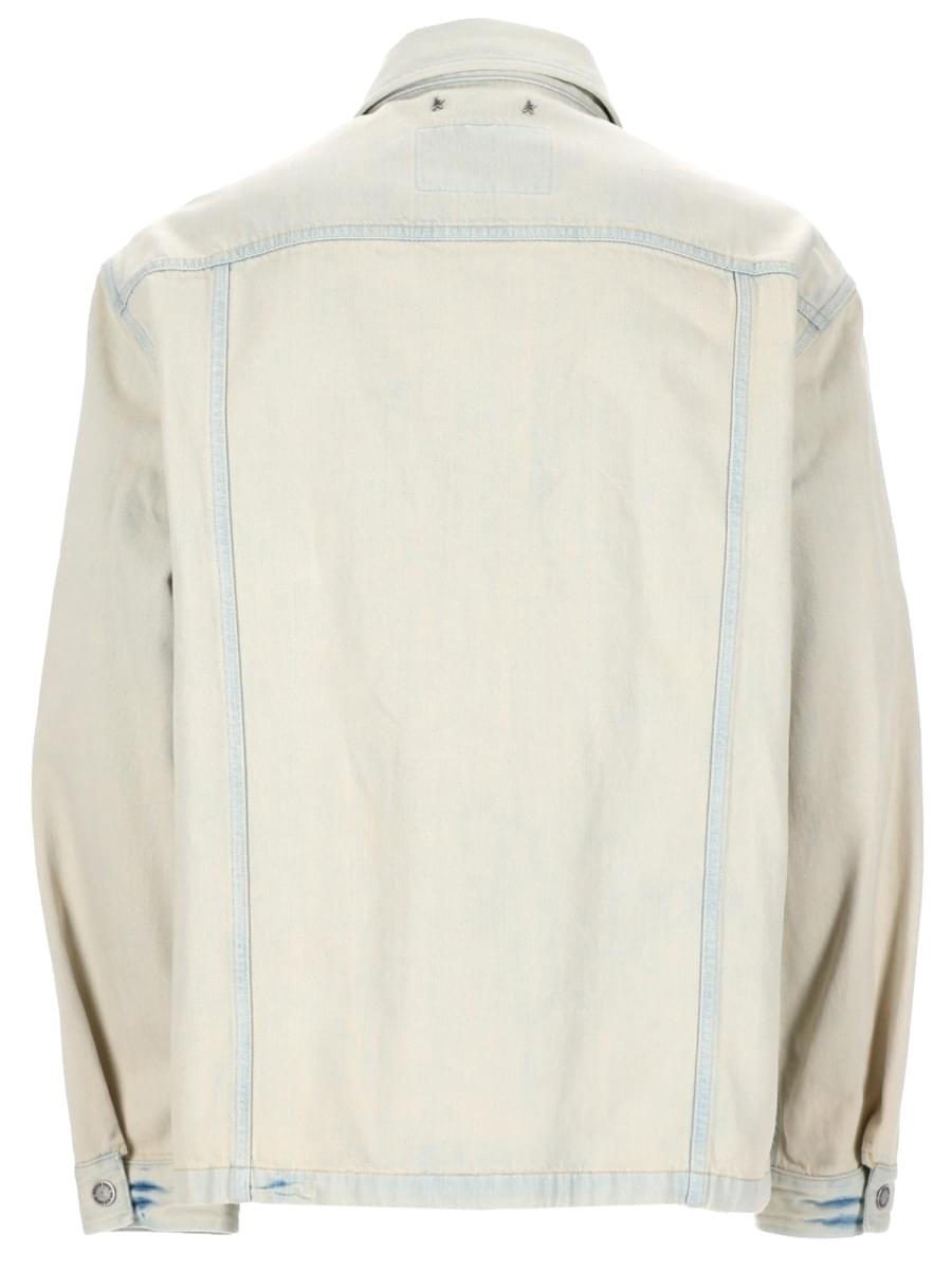 Golden Goose Men Giacca In Denim Con Tasca Ricamata GOLDEN GOOSE