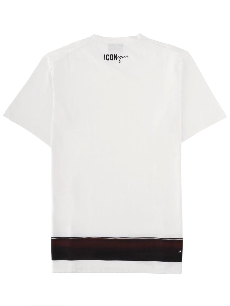 Dsquared Men T-Shirt "Iconique" Con Stampa DSQUARED2