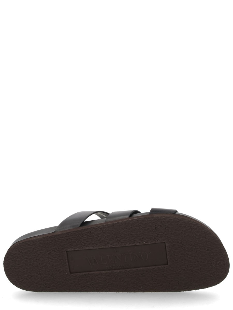 Valentino Garavani Men Sandalo Slide "Studshield" VALENTINO GARAVANI