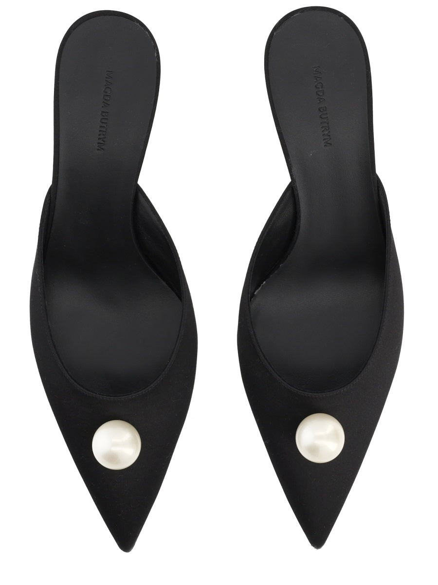 Magda Butrym Women Mule In Seta Con Perla MAGDA BUTRYM