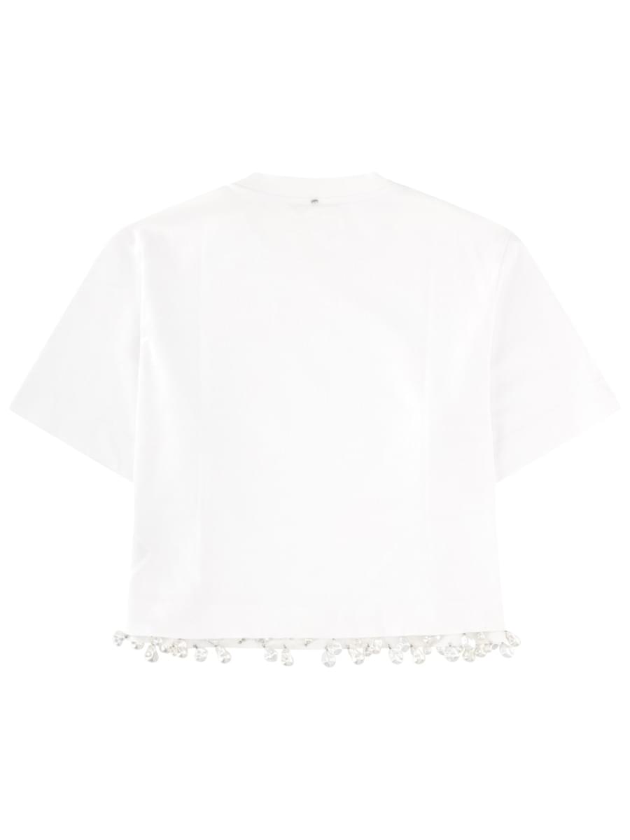 Sportmax Women T-Shirt "Palmas" Con Perle Ricamate SPORTMAX