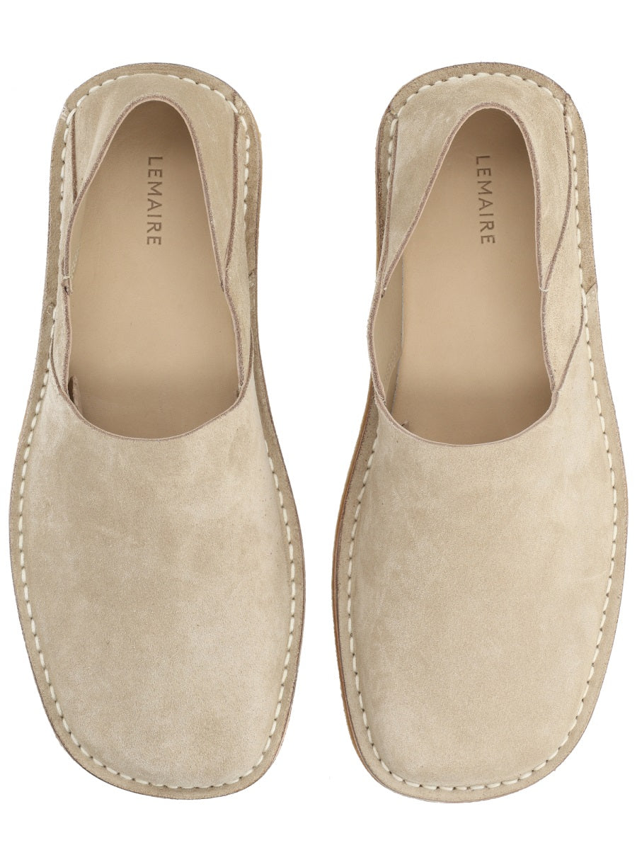 Lemaire Men Mocassino Slip-On In Suede