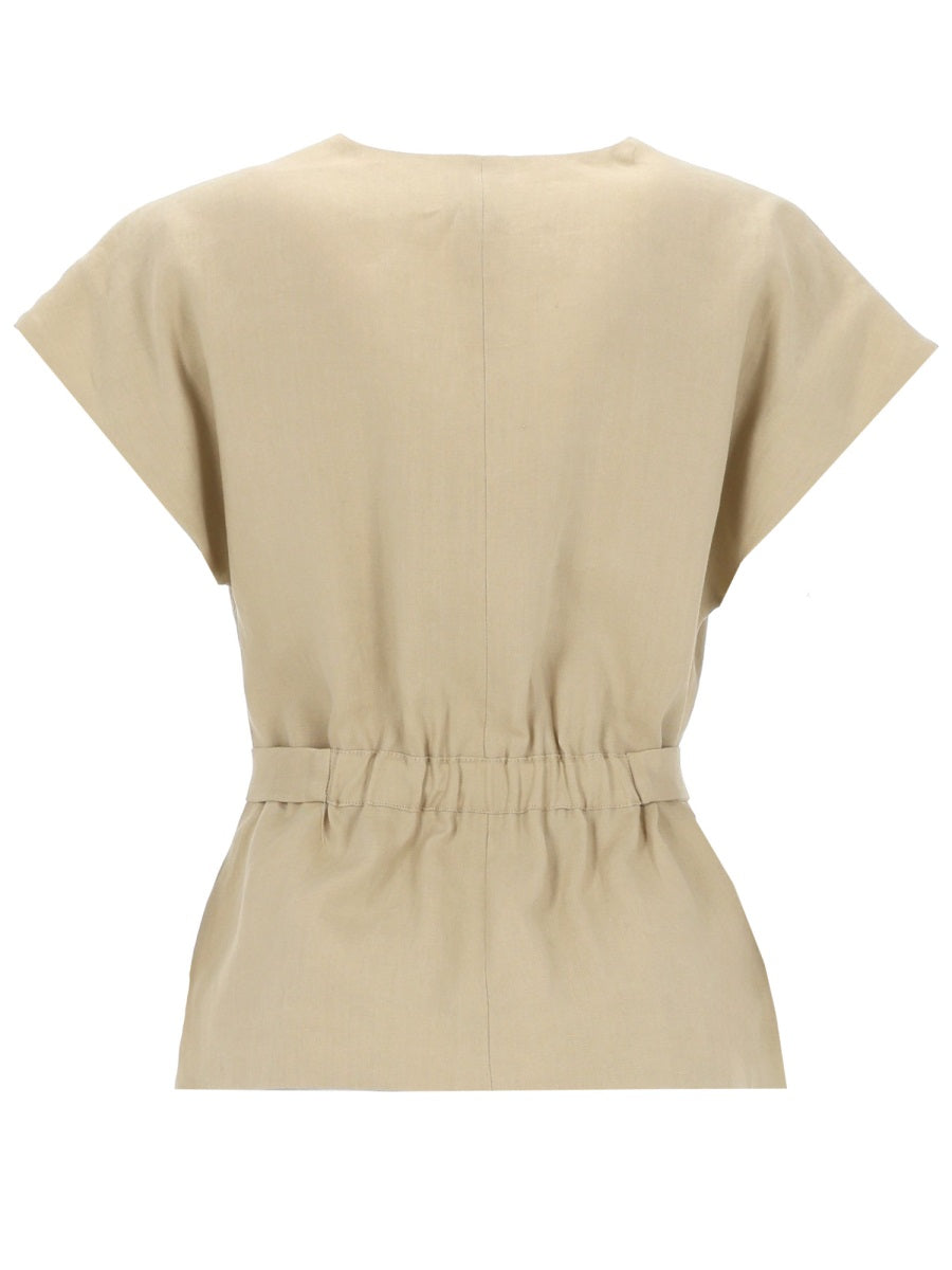 Paul Smith Women Top In Lino Con Cintura PAUL SMITH