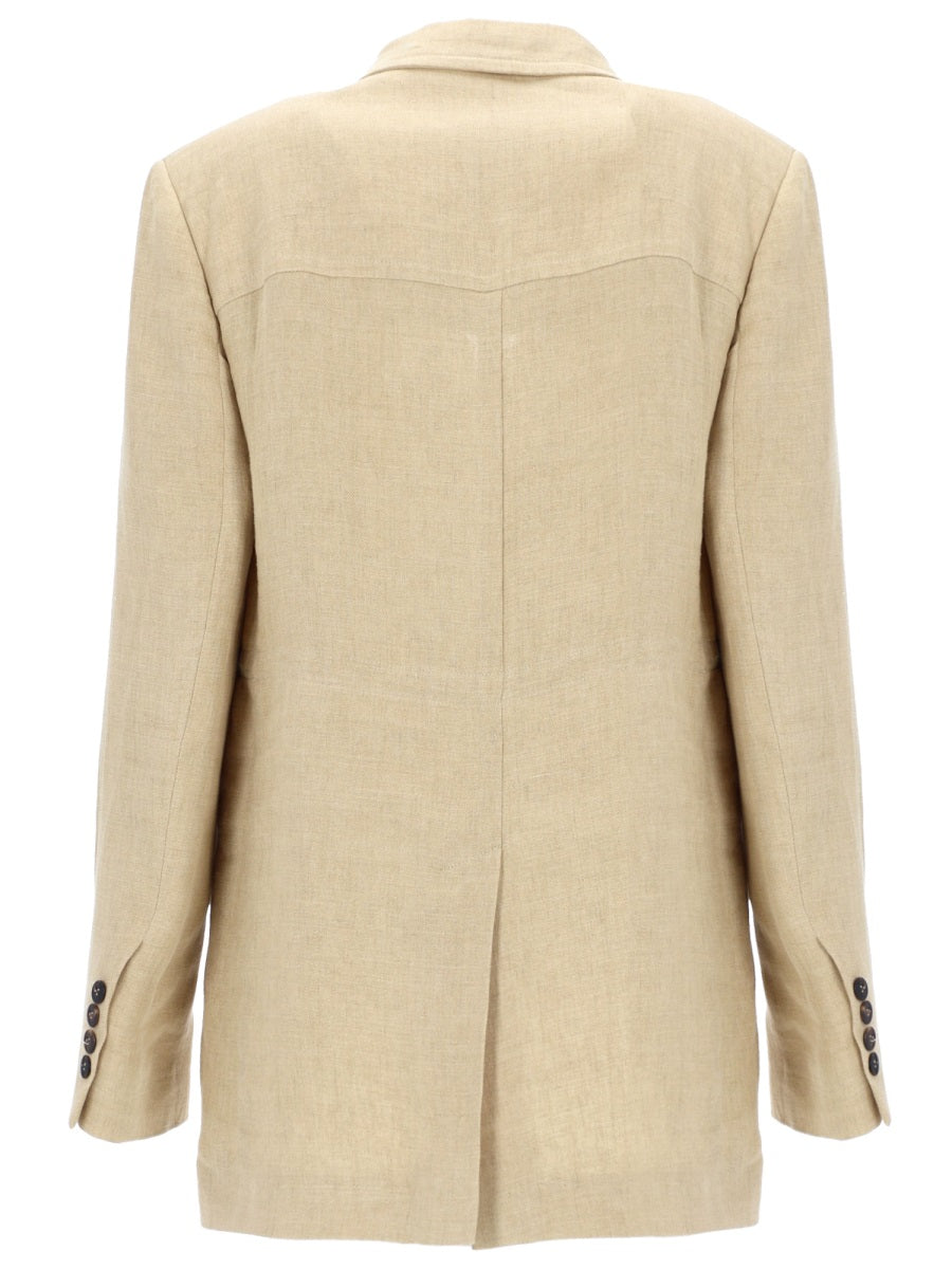 Max Mara Women Giacca Con Coulisse In Lino Délavé MAX MARA