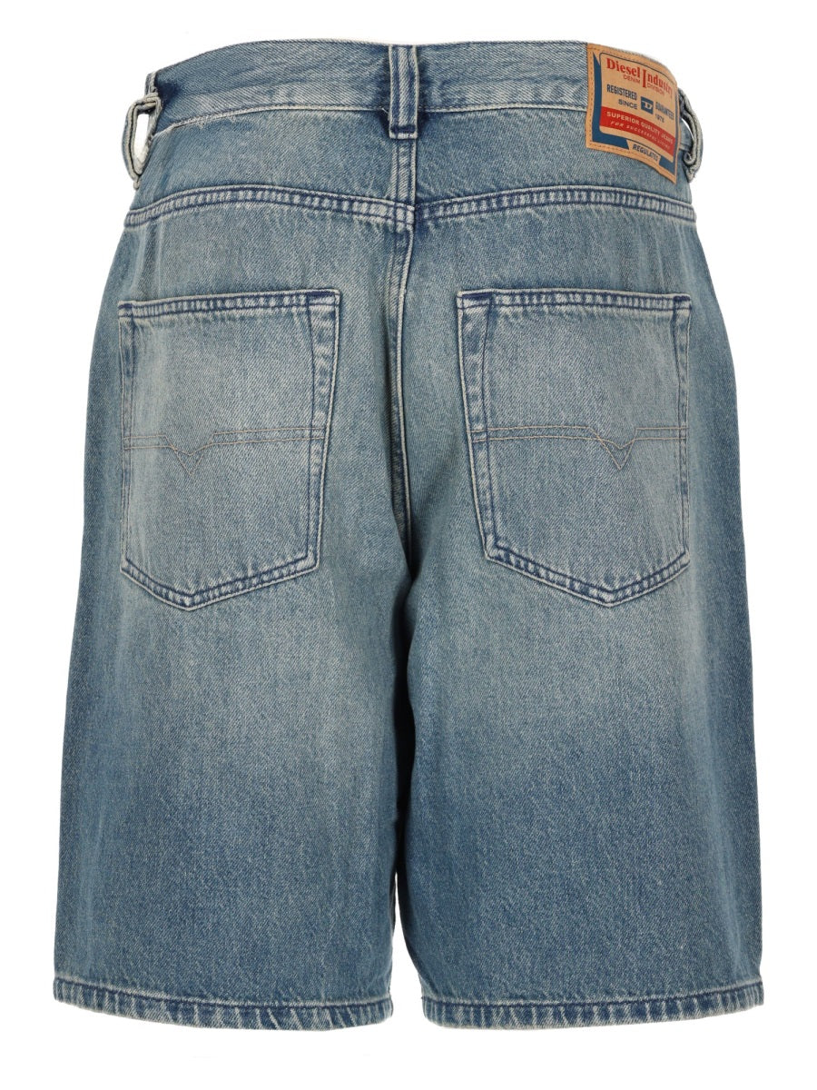 Diesel Men Shorts In Denim DIESEL