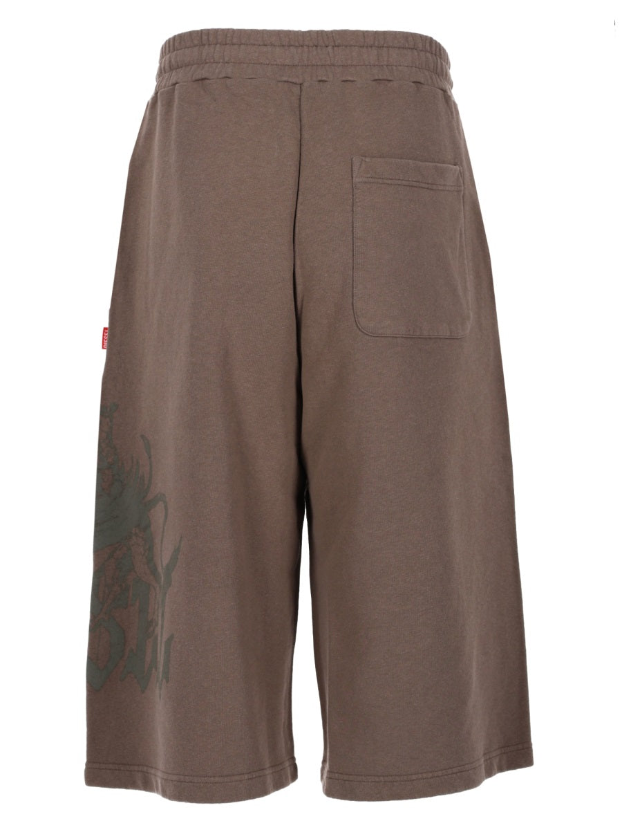 Diesel Men Shorts "P-From" Con Stampa DIESEL