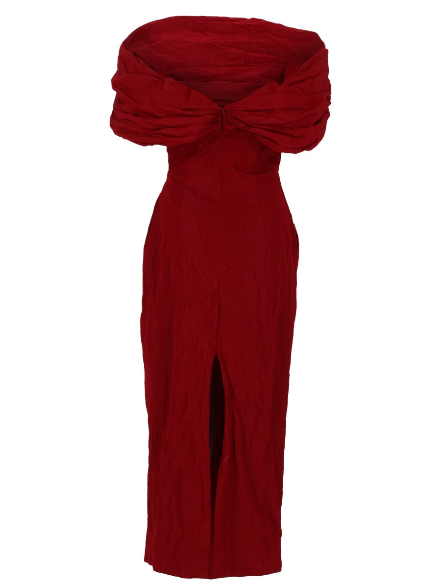 Magda Butrym Women Abito Off-Shoulder Midi Drappeggiato MAGDA BUTRYM