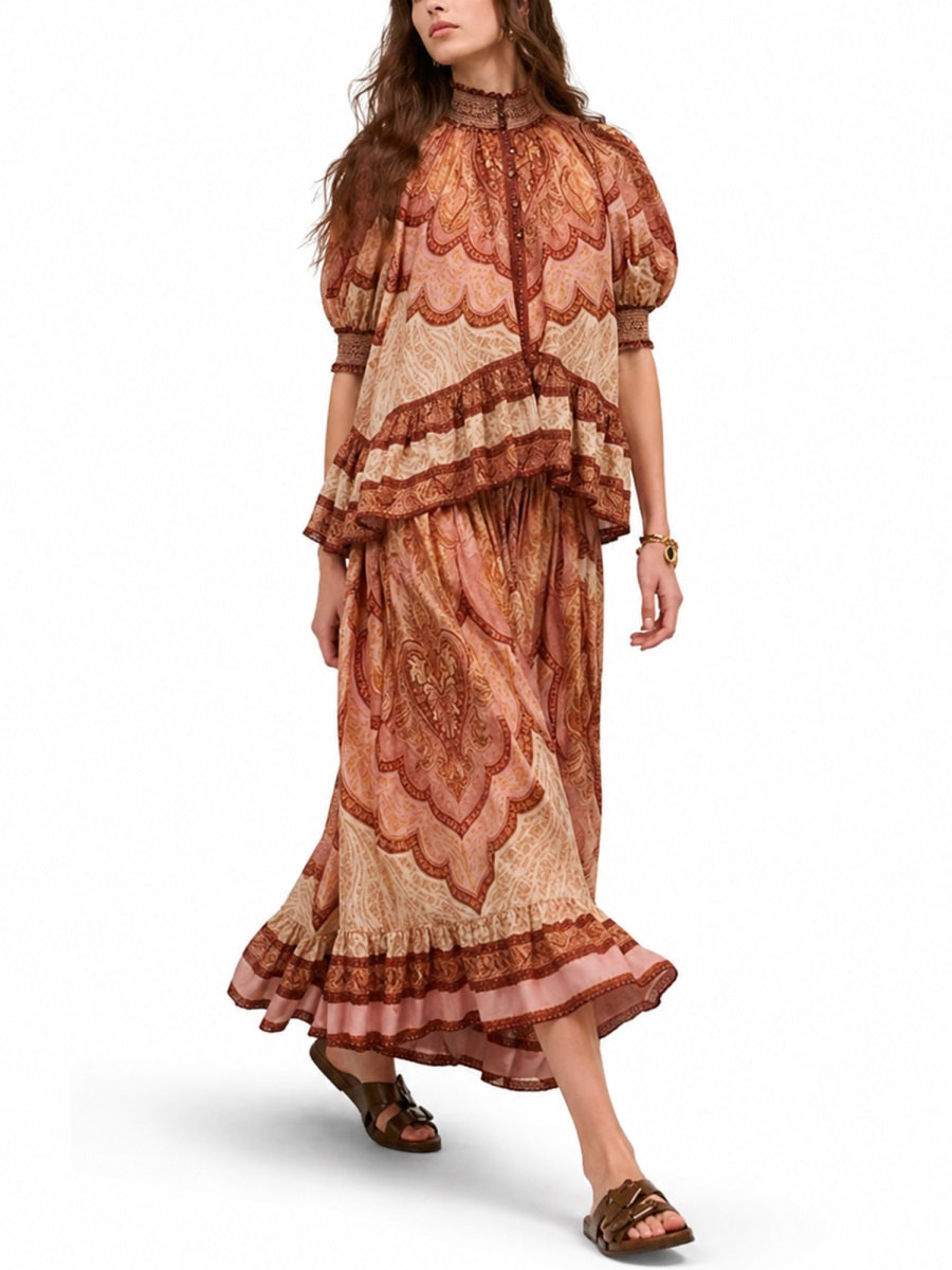 Zimmermann Women "Wanderlust" Ruffle Blouse