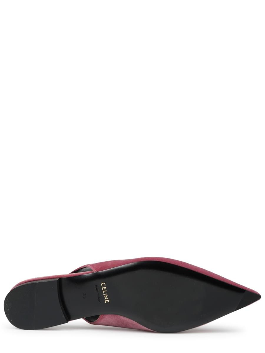 Celine Women Alma Triomphe Velvet Flat Slingback 05 CELINE