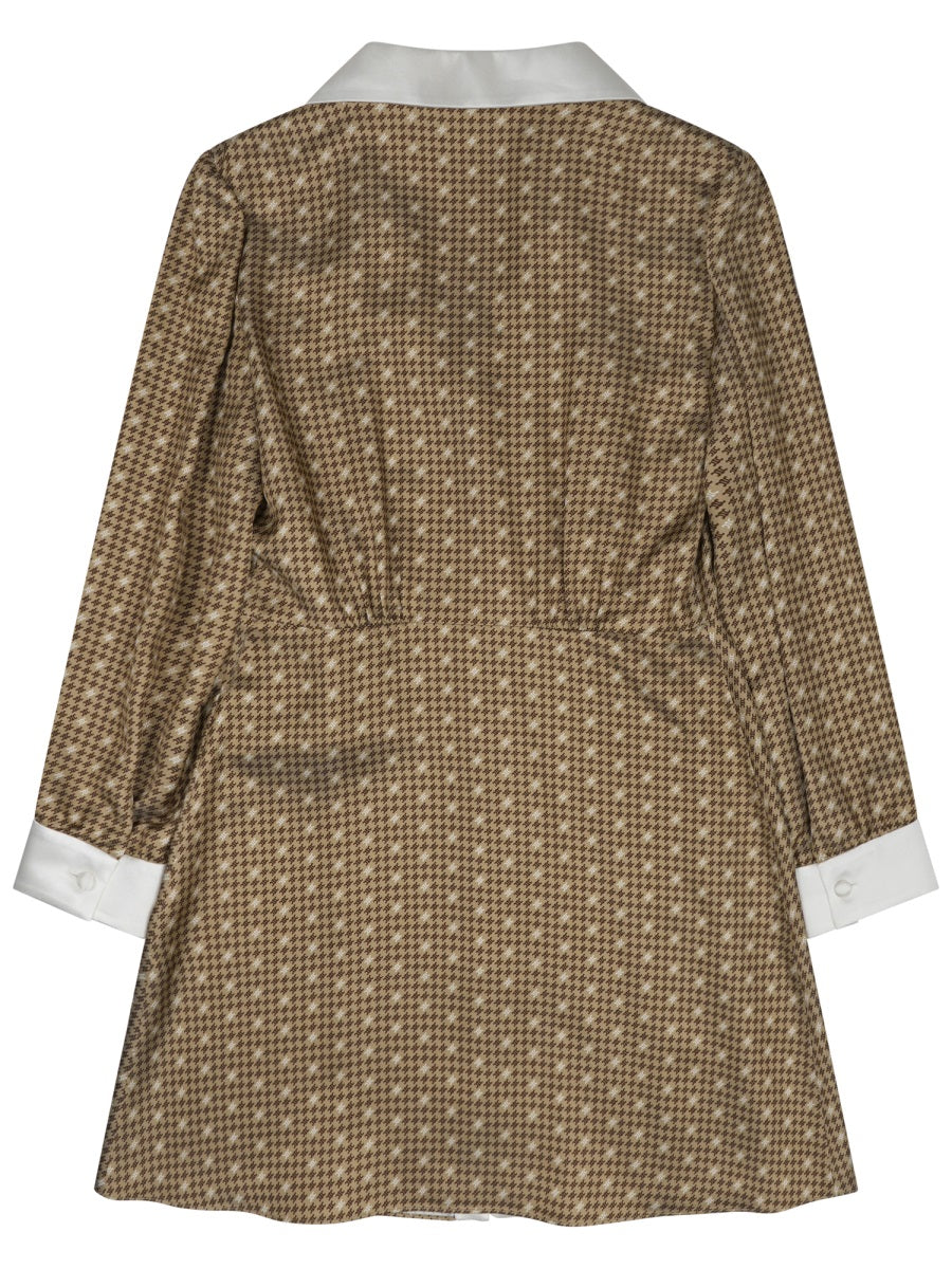 Celine Women Silk Twill Mini Shirt Dress CELINE