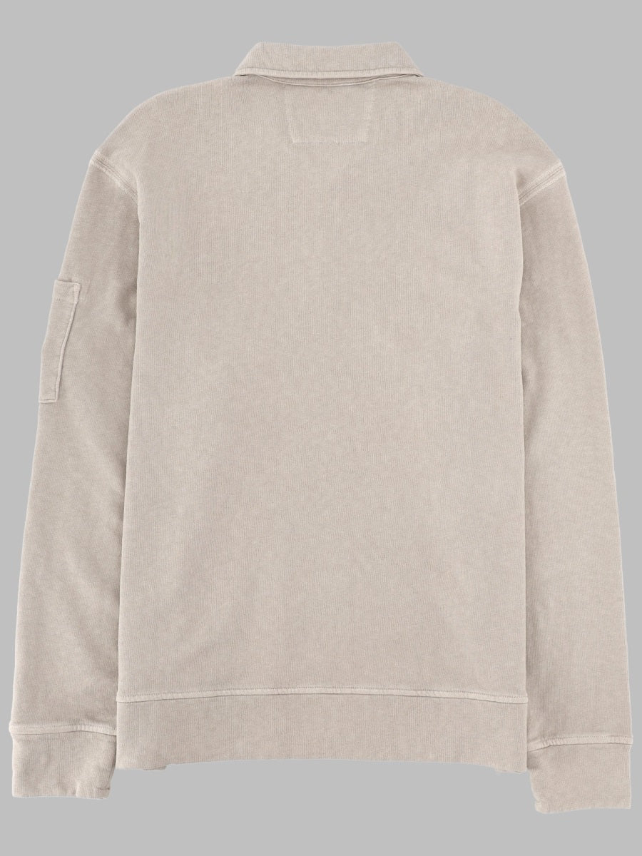 C.P. Company Men Felpa Con Colletto Polo E Zip C.P. COMPANY