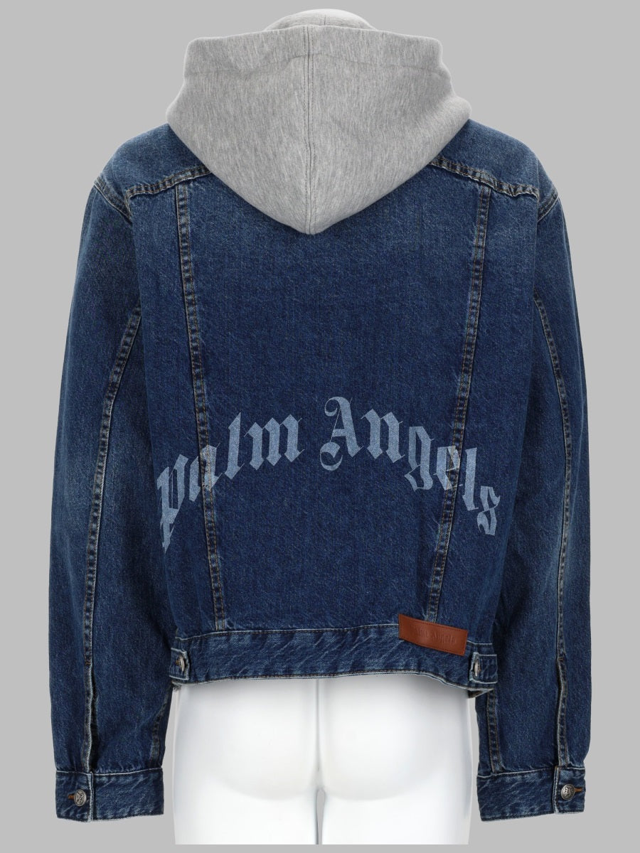 Palm Angels Men Giacca In Denim Di Cotone