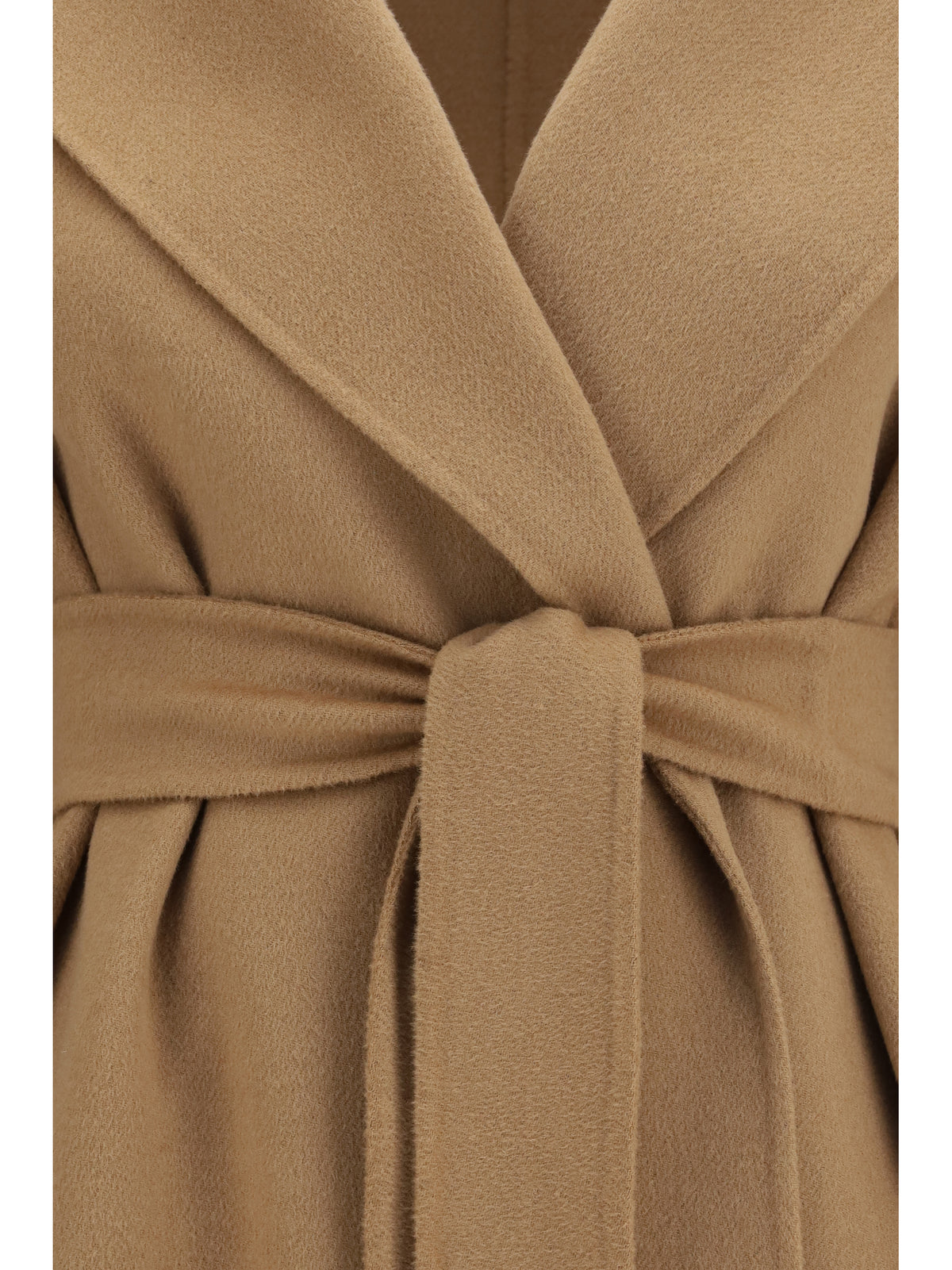 Max Mara Studio Women Long Robe Coat In Wool, Cashmere And Silk MAX MARA STUDIO