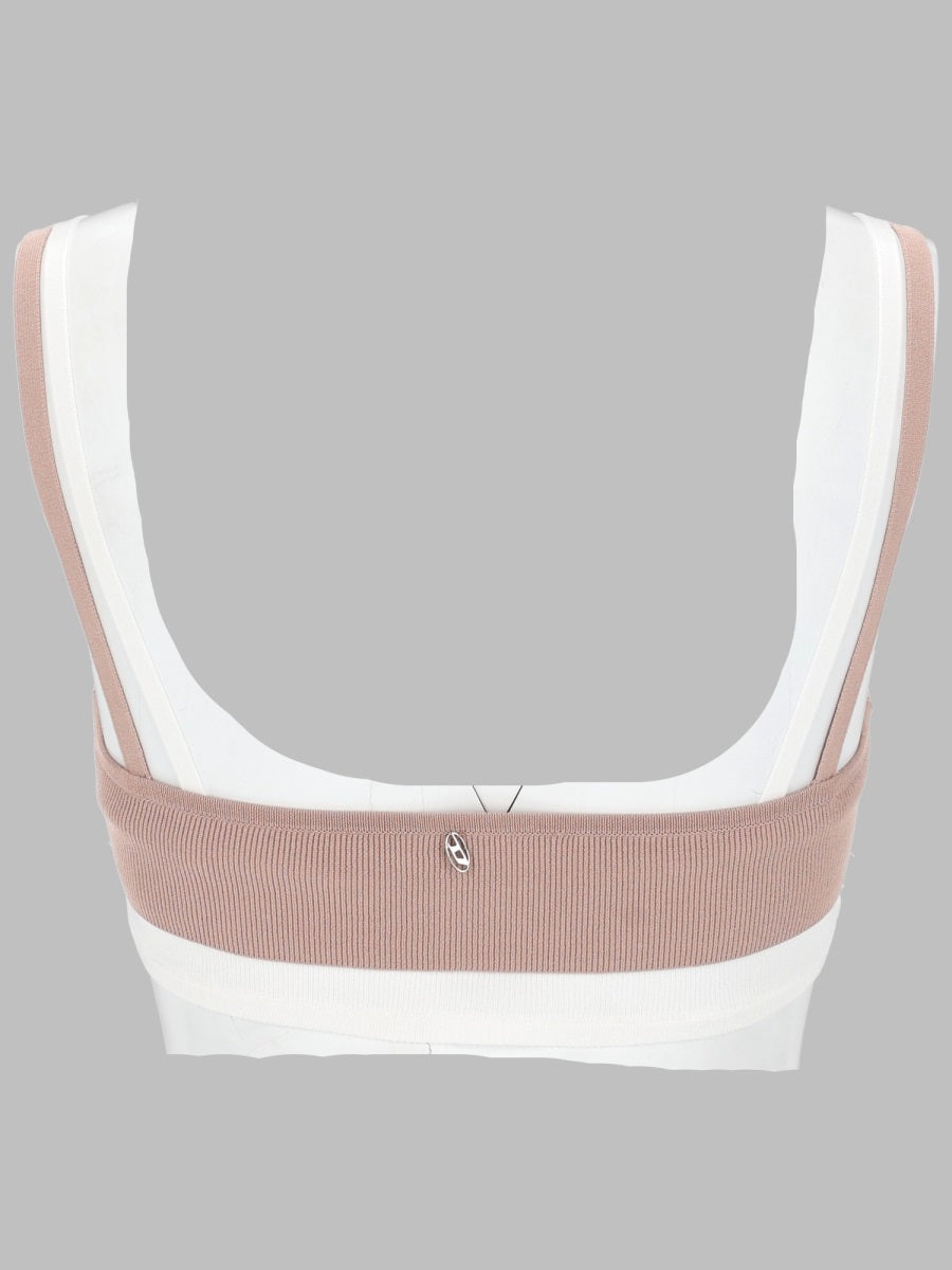 Diesel Women Top Bra Con Effetto Sovrapposto DIESEL