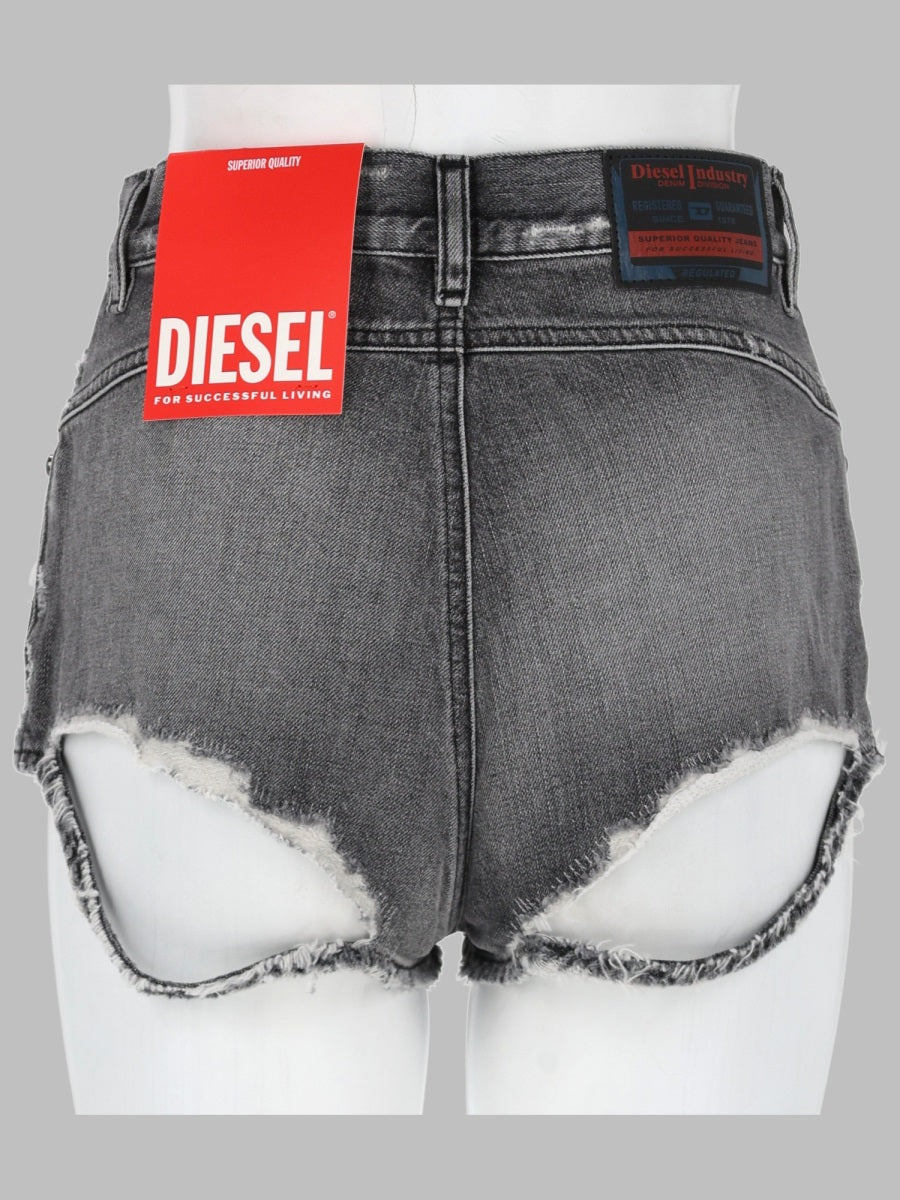 Diesel Women Shorts In Denim Con Orli Sfrangiati DIESEL
