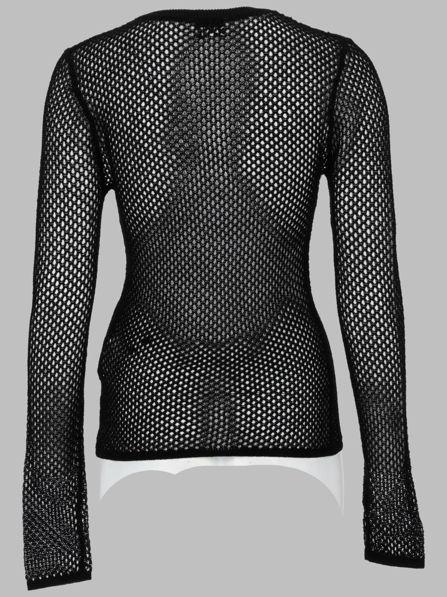 Ganni Women Top In Mesh Di Cotone Mercerizzato GANNI