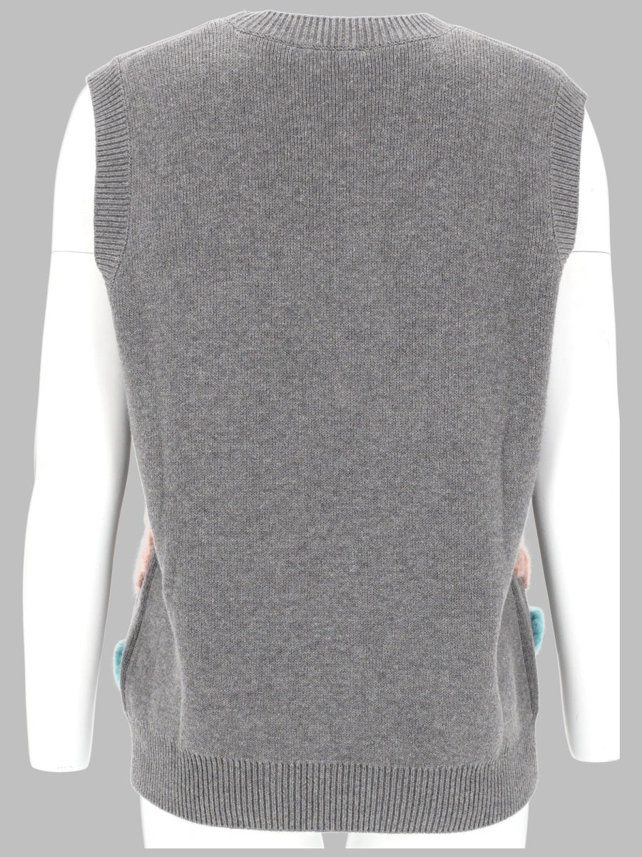 Ganni Women Gilet Con Applicazioni Floreali GANNI