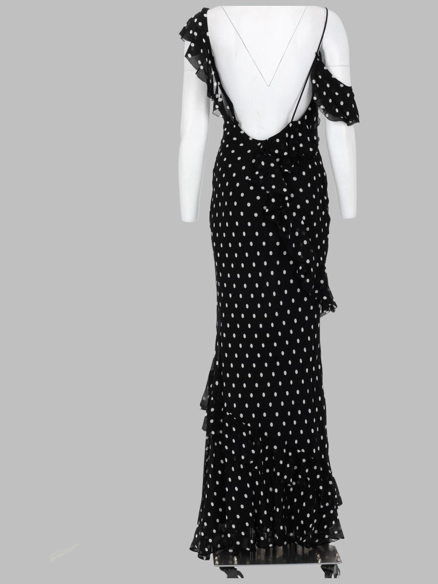 Self-Portrait Women Abito Lungo In Georgette A Pois SELF-PORTRAIT