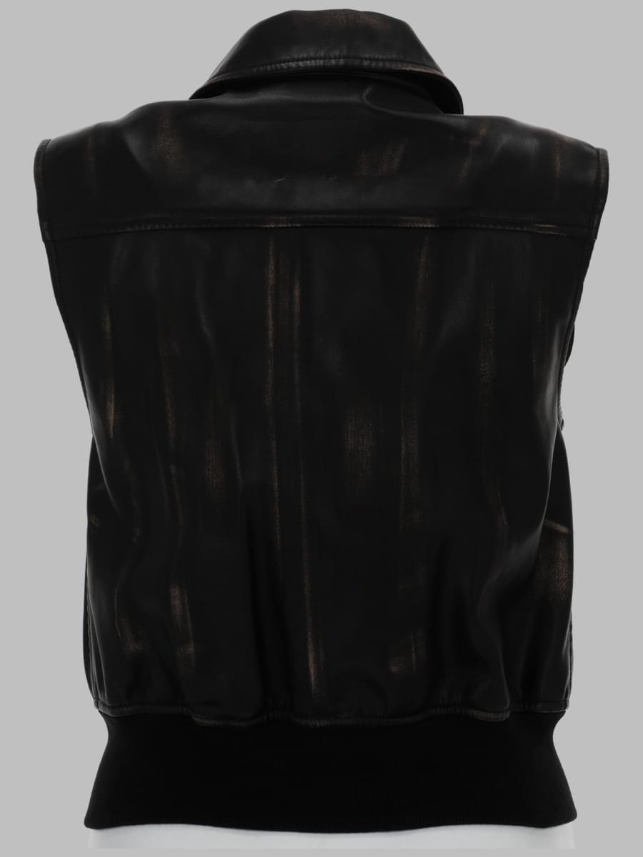 Diesel Women Gilet Bomber Con Effetto Distressed DIESEL