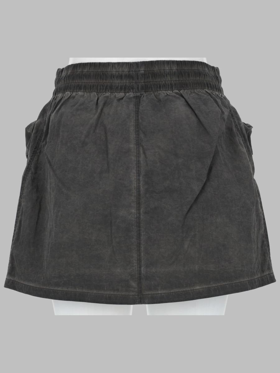 Diesel Women Minigonna In Nylon Con Maxi Tasche DIESEL