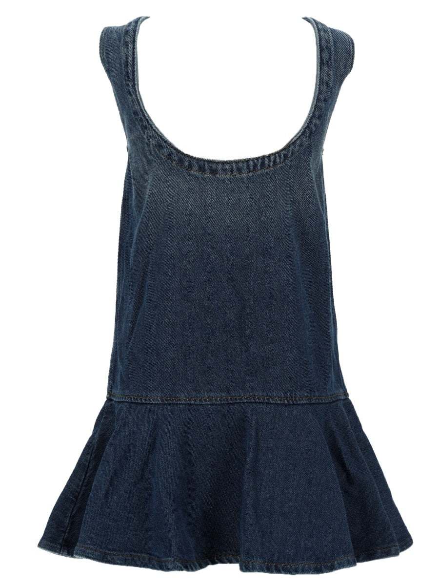 Ganni Women Miniabito In Denim GANNI