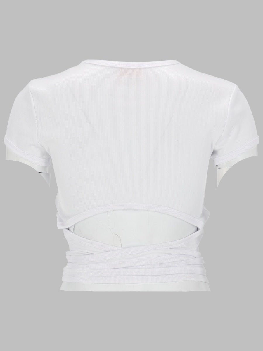 Diesel Women T-Shirt A Costine Con Lacci DIESEL