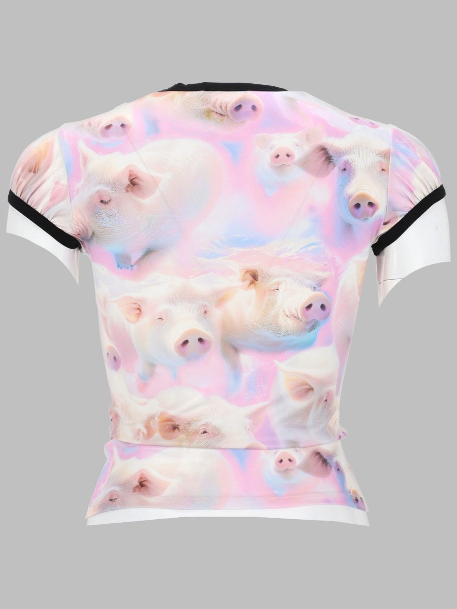 Diesel Women T-Shirt Con Stampa DIESEL
