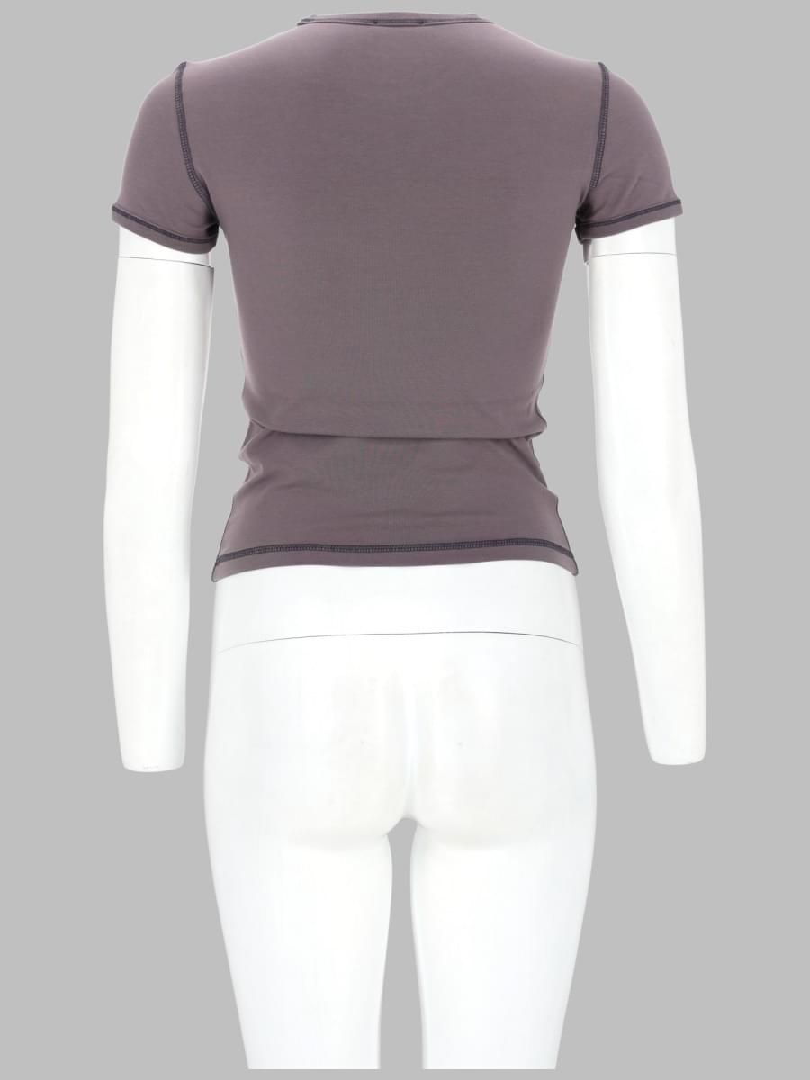 Diesel Women T-Shirt Con Stampa A Cuore E Borchie DIESEL