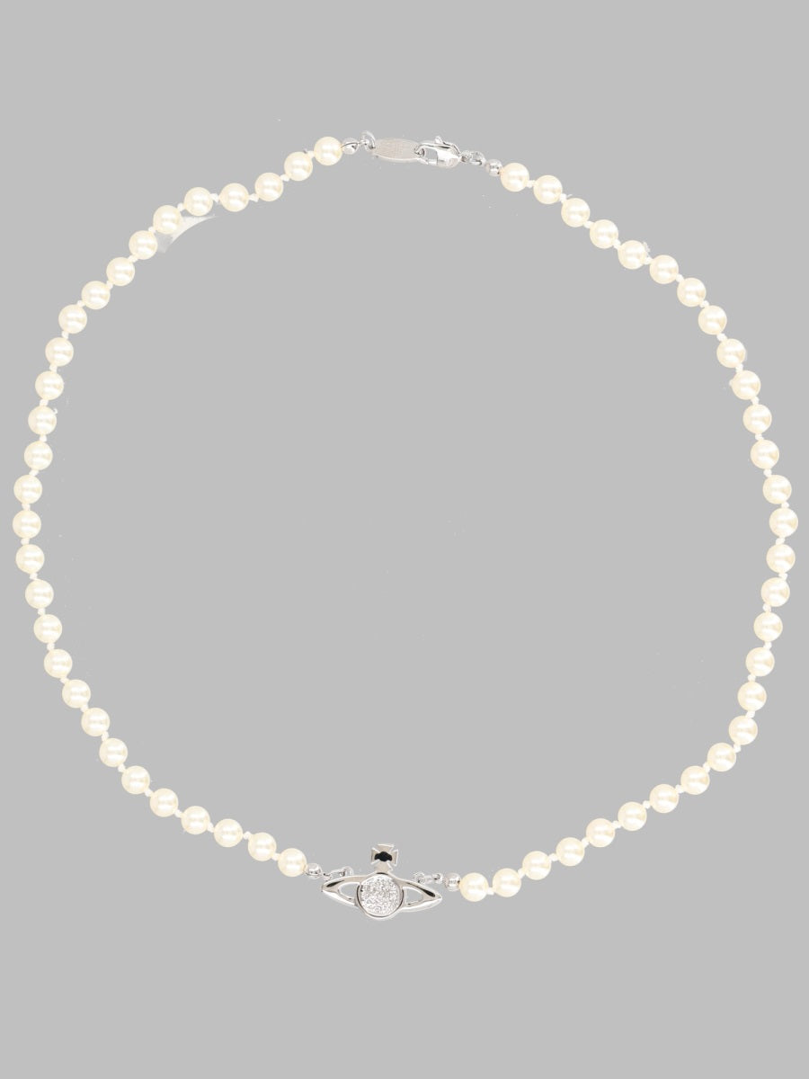 Vivienne Westwood Women Collana Di Perle Con Orb In Basso Rilievo VIVIENNE WESTWOOD