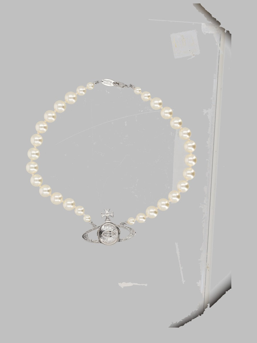 Vivienne Westwood Women Collana Di Perle Con Orb VIVIENNE WESTWOOD