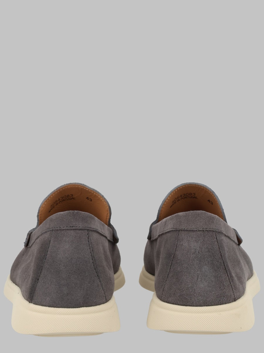 Boss Men Mocassino In Pelle Scamosciata Con Logo BOSS