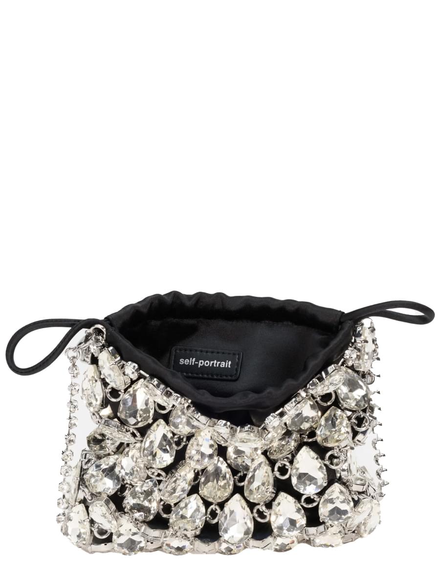 Self-Portrait Women Borsa Mini In Maglia Metallica Con Cristalli SELF-PORTRAIT
