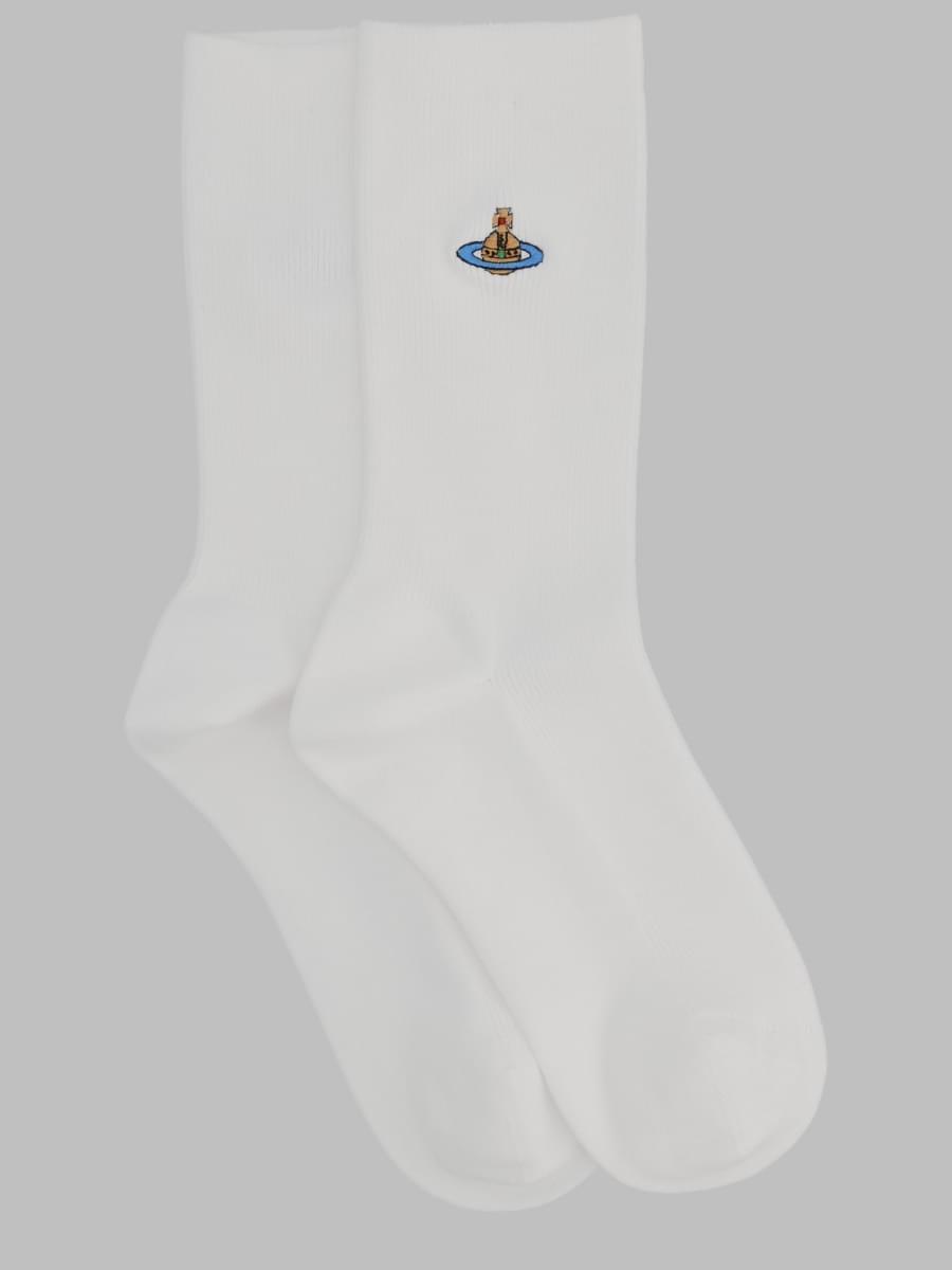 Vivienne Westwood Women Calzini "Ribbed Crew" Con Orb VIVIENNE WESTWOOD