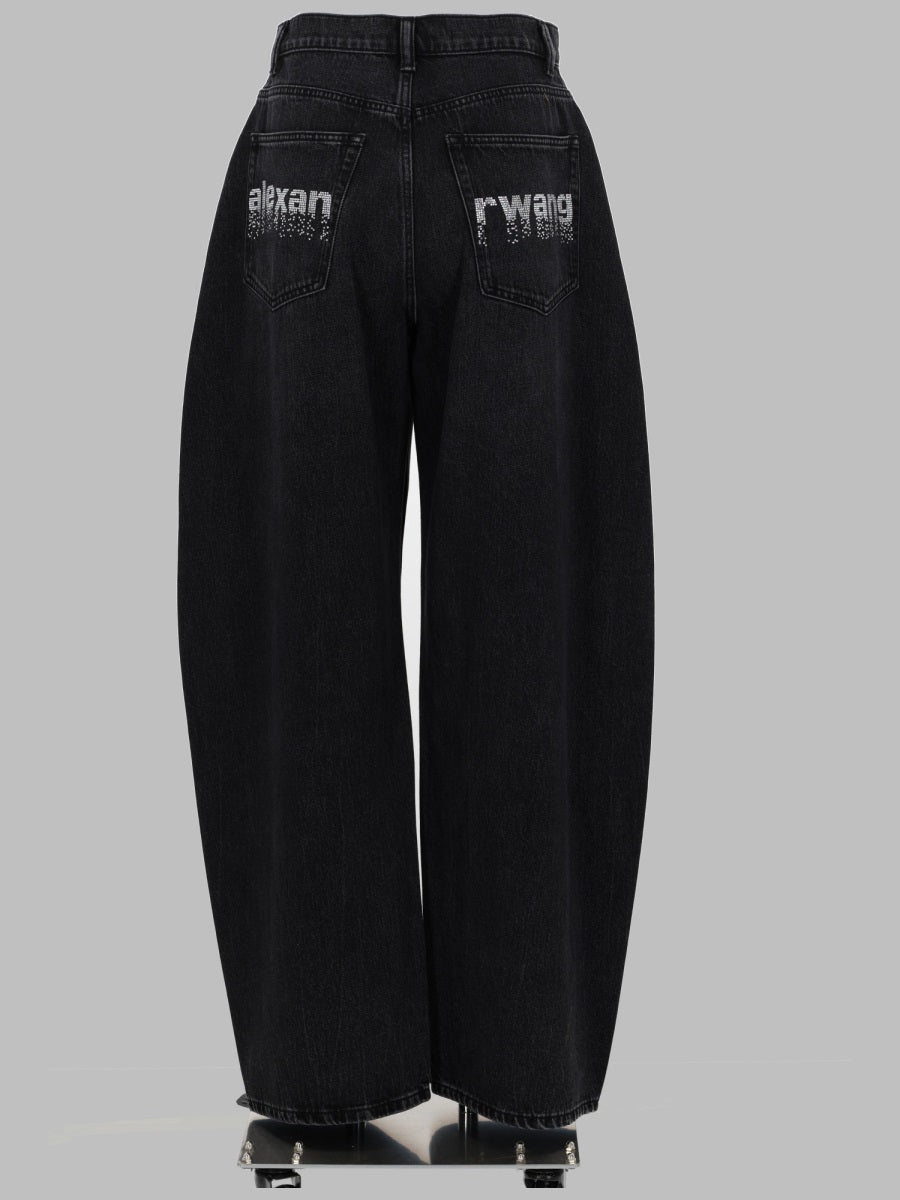 Alexander Wang Women Jeans "Blow Up" Con Logo In Strass ALEXANDER WANG