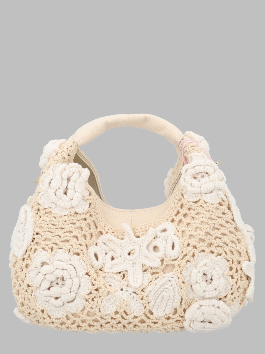 Ganni Women Borsa Hobo Mini In Crochet GANNI