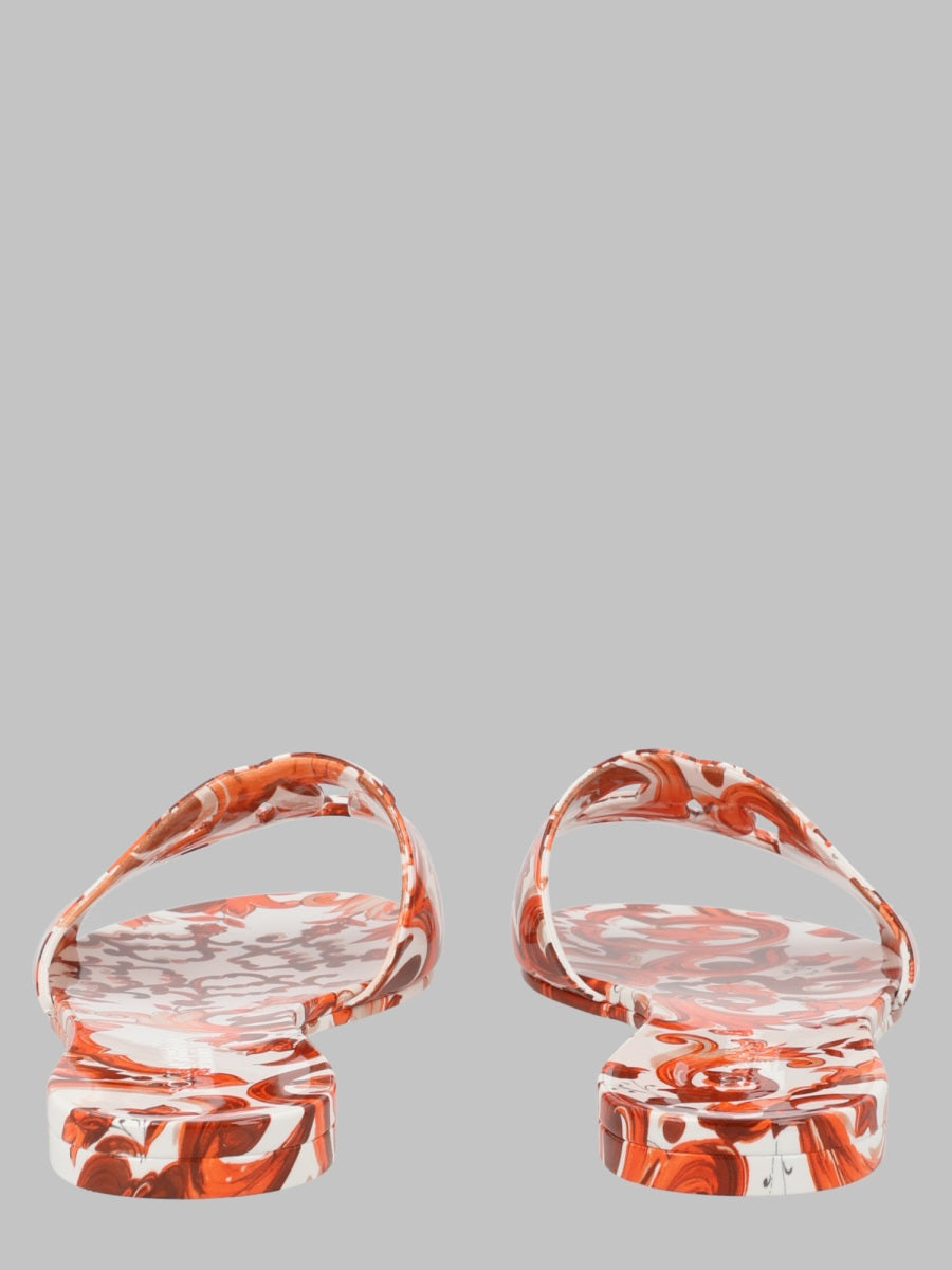 Dolce & Gabbana Women Slide Beachwear In Gomma Maiolica