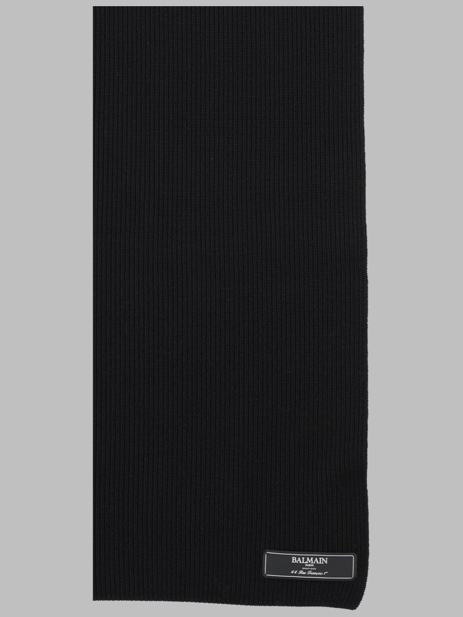 Balmain Men Sciarpa In Lana Merino BALMAIN