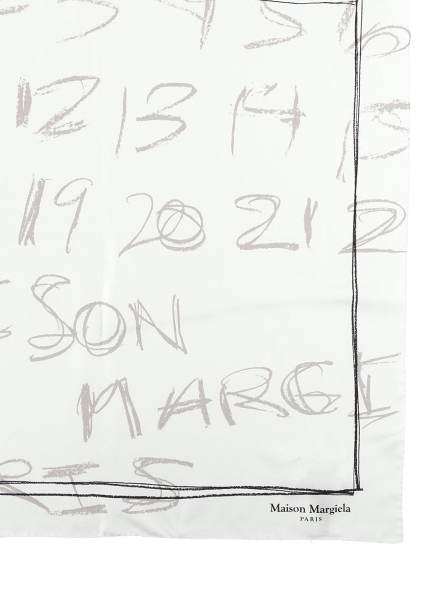 Maison Margiela Women Foulard In Seta "Numerical" MAISON MARGIELA