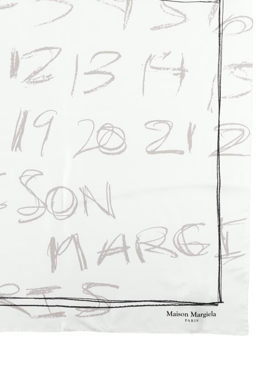 Maison Margiela Women Maison Margiela Women Foulard In Seta "Numerical" MAISON MARGIELA