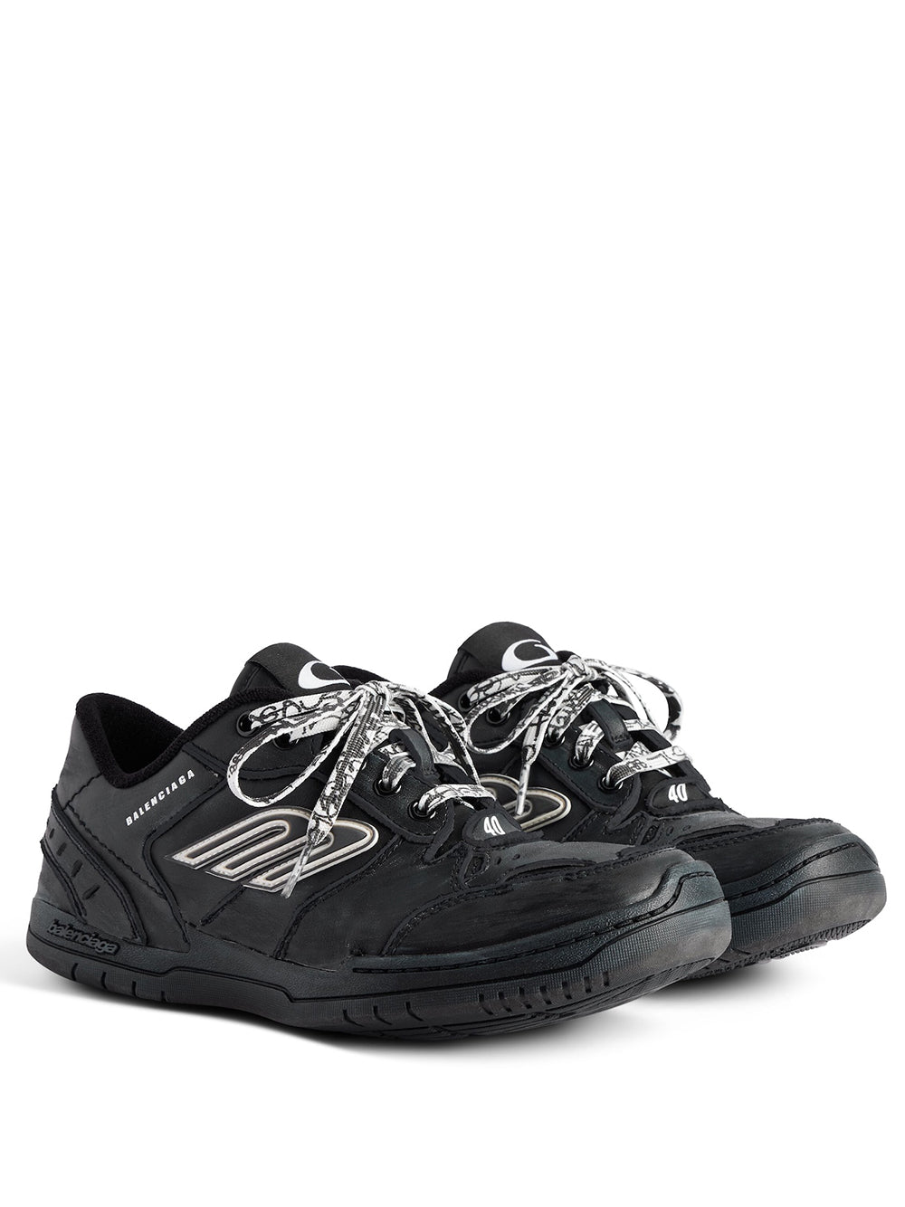 Balenciaga Men Hamptons Worn-Out Effect Sneakers BALENCIAGA