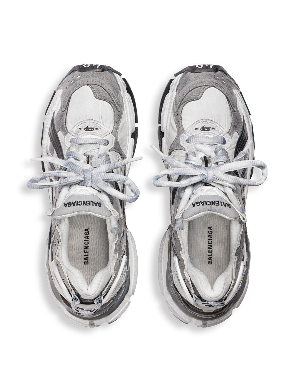 Balenciaga Men Nylon And Suede-Like Fabric Runner Sneakers BALENCIAGA