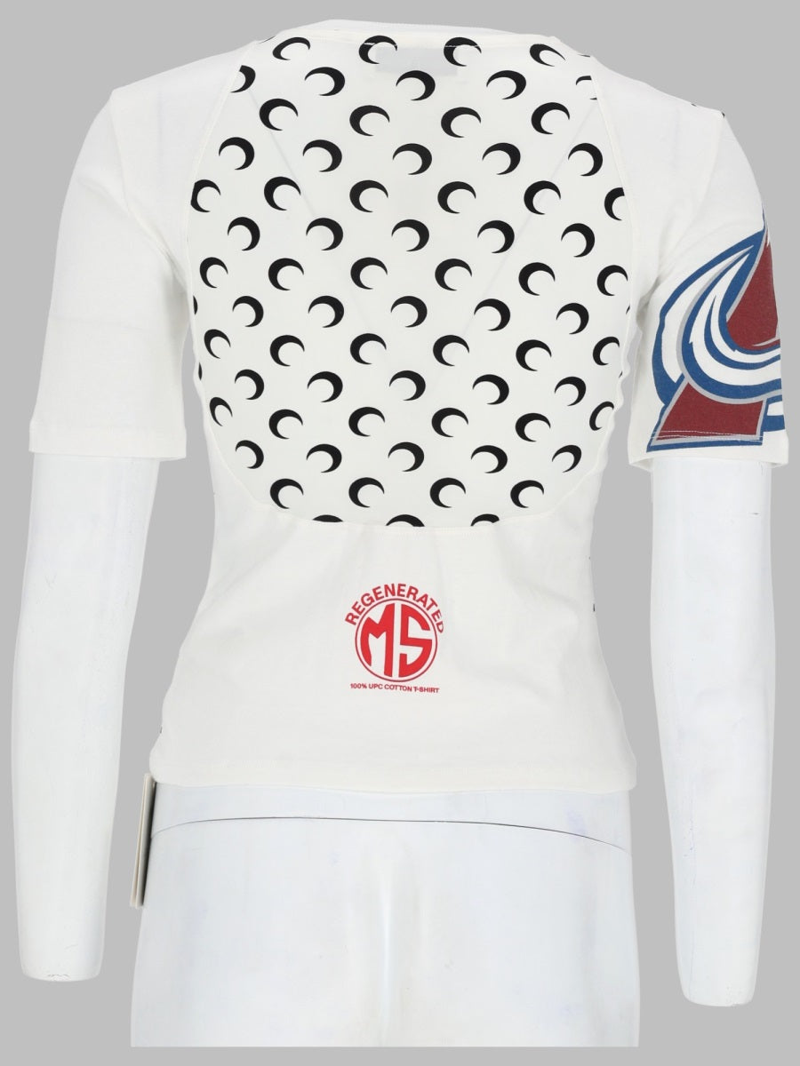 Marine Serre Women T-Shirt Upcycled Con Stampa MARINE SERRE